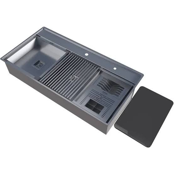 سینک ظرفشویی رامون استیل توکار دو لگنه سینیدار مدل RS310
